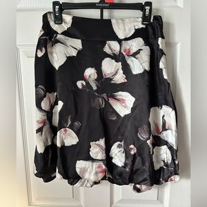 WHBM | Floral Silk Bubble Hem Skirt